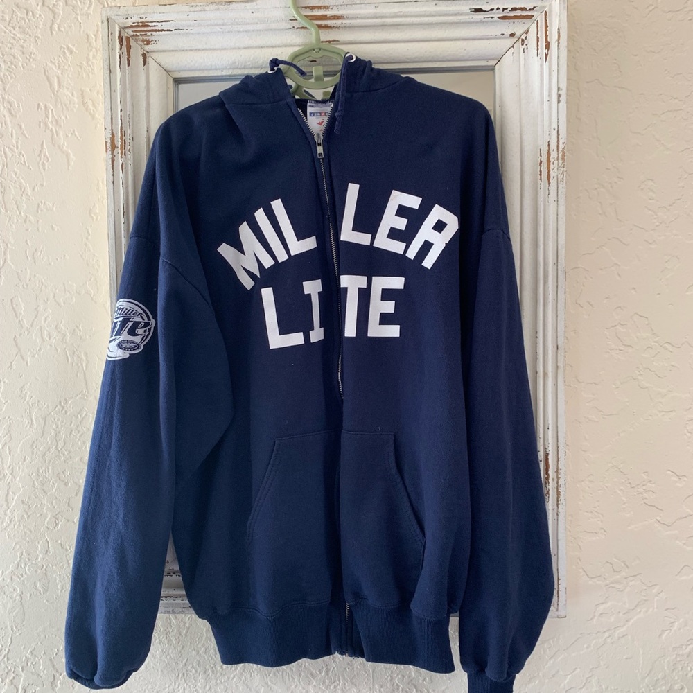 Vintage Miller Lite Hoodie ZIP Up